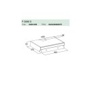 Cata - Páraelszívó F-2060 fekete BK/L LED - A készlet erejéig rendelhető!