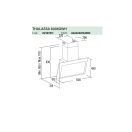 CATA - Páraelszívó THALASSA 600 XGWH/F fehér HOB2HOOD