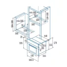 CATA - Beépíthető sütő MDS-8108 FB - Fekete