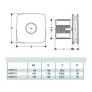 Fürdőszobai ventilátor 100 mm CATA X-MART 10