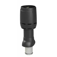 VILPE 125P/IS/500 FLOW tetőszellőző, fekete