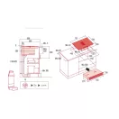 NODOR - NorCoock IS-N7220 BK indukciós főzőlap beépített elszívóval + plazma filter QUADRA 800 R