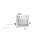 Centrifugális fürdőszobai ventilátor időzítővel 80 mm AERAULIQA QXD-80 T