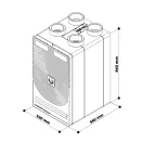 HEATPEX - Hővisszanyerős szellőztető MVHR 250 m³/h ARIA VITALE Compact PLATINUM CF