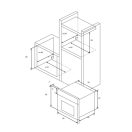 CATA - Beépíthető sütő MDS-8008 BK