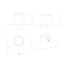 VILPE® PVC gallér Alipai 110 gravitációs szellőzőhöz