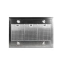 Davoline - Páraelszívó SQUARE sziget 90 cm fekete üveg előlappal