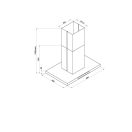 Davoline - Páraelszívó SQUAREsziget 90 cm fekete