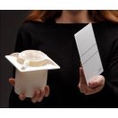 Üveg előlap hatású fürdőszobai ventilátor időzítővel fehér CATA E-100 MT