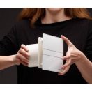 Üveg előlapos fürdőszobai ventilátor páraérzékelővel fehér CATA E-100 GTH