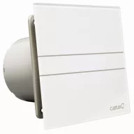   Üveg előlap hatású fürdőszobai ventilátor 100 mm páraérzékelővel fehér CATA E-100 MTH