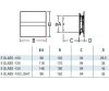Üveg előlapos fürdőszobai ventilátor mozgásérzékelővel fehér CATAE-100 PIR