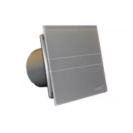   Üveg előlapos fürdőszobai ventilátor ezüstszürke CATA E-100 GS