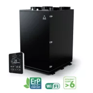   HOLTOP/AIRWOODS AV-HTPF35EI32 központi hővisszanyerős szellőztető beépített hűtő-fűtő funkcióval, entalpia hőcserélővel, LCD-s vezérléssel, WiFi-vel