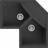 ELLECI - Mosogatótálca Unico CORNER sarok G40 Nero