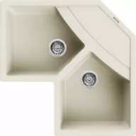   ELLECI - Mosogatótálca Unico CORNER sarok G62 Bianco Antico