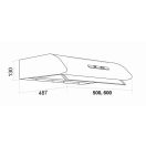 DAVOLINE - Páraelszívó Olympia 150 ST WH fehér 50 cm + FA125/3 bekötő szettel