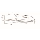 Davoline - Páraelszívó Olympia 250 1M/1 WH 50 cm fehér - A készlet erejéig rendelhető!