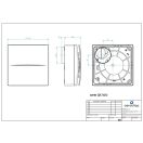 Centrifugális fürdőszobai ventilátor 100 mm páraérzékelővel AERAULIQA QX-100HT