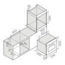 ELICA - Beépíthető sütő VIRTUS MULTI 60 TFT PYRO BL + Ajándék Pizzaszett
