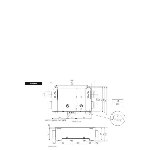 Hővisszanyerős szellőztető Aerauliqa QR-340A