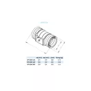 Szigetelt légmennyiség szabályzó 125 mm OctoPLUS