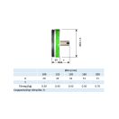 Csőbe tolható tűzvédelmi visszacsapószelep 150 mm