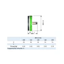 Csőbe tolható tűzvédelmi visszacsapószelep 160 mm