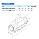 Hő és hang szigetelet csendes csőventilátor BLAUBERG INWAVE 100/125 mm