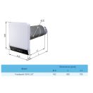 BLAUBERG Freshpoint 160-E L07 egyhelyiséges hővisszanyerős szellőztető