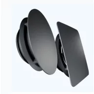   Szögletes antracitszürke design légszelep Ø 125 mm - Blauberg VPD 125 C Anthracite Grey