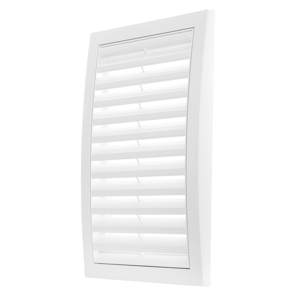 Műanyag fehér szellőzőrács rovarhálóval 200x300 mm GP 200x300 RNI